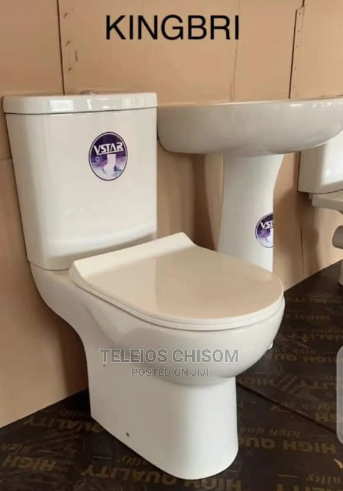 Quality VSTAR Top Flush Ceramic Water Closet.