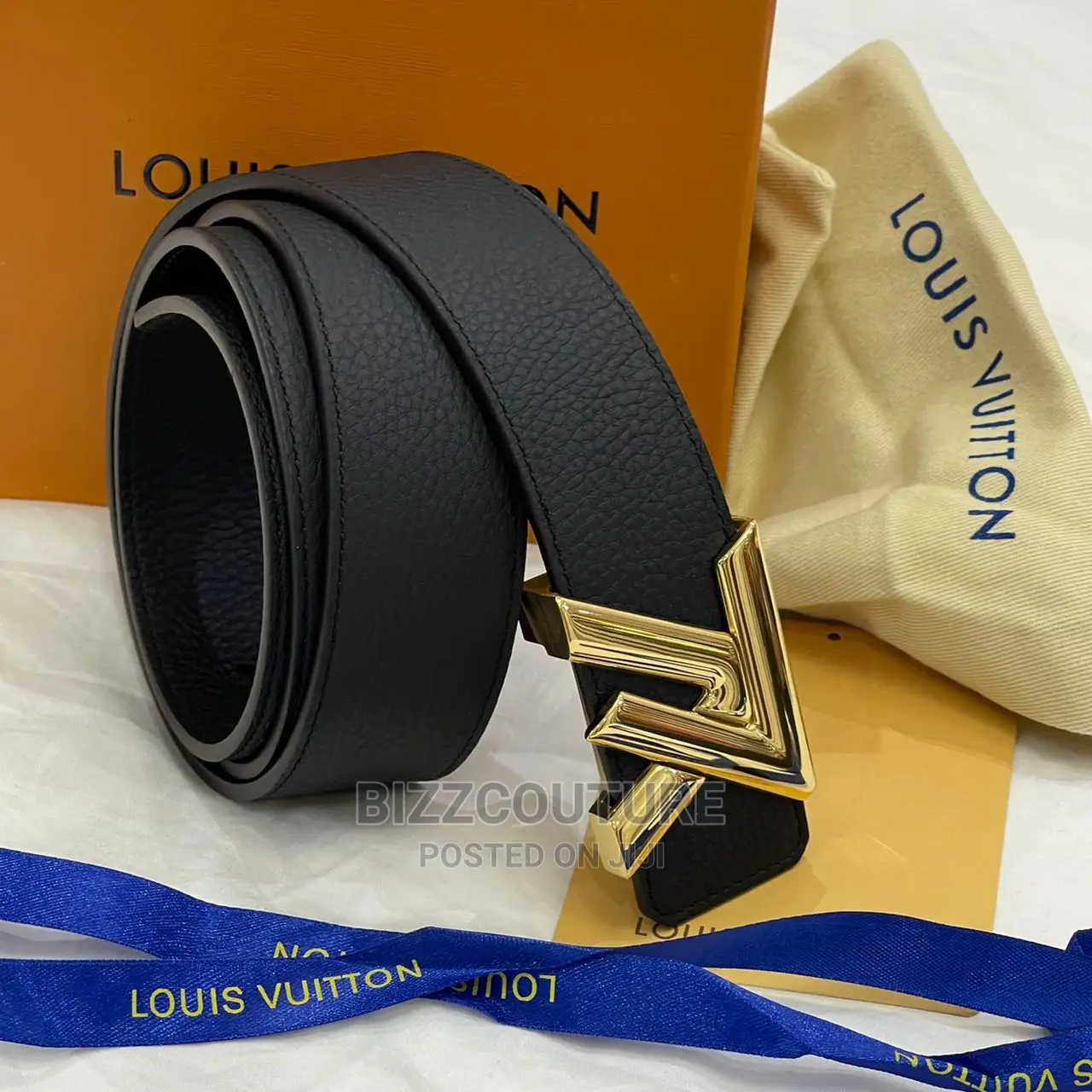 High Quality LOUIS VUITTON Leather Belts Available in Store