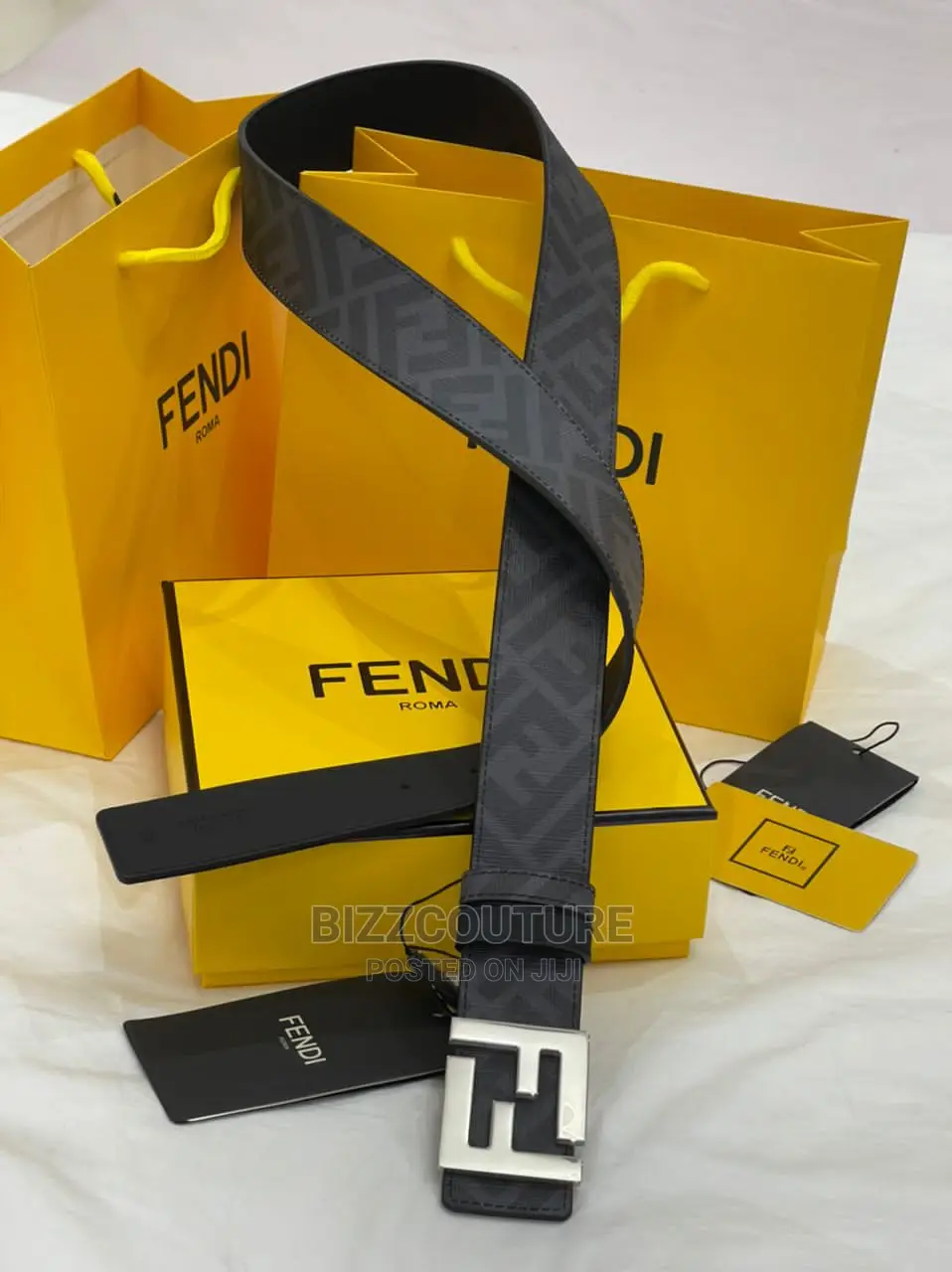 High Quality FENDI Leather Belts Available in Store