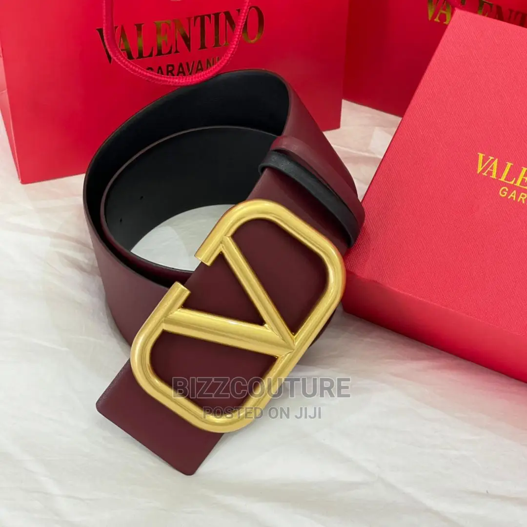 High Quality VALENTINO Leather Belts Available in Store