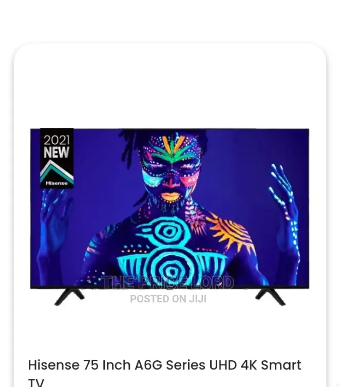 Hisense 75” Uhd Smart TV With Free Bracket 75a6k