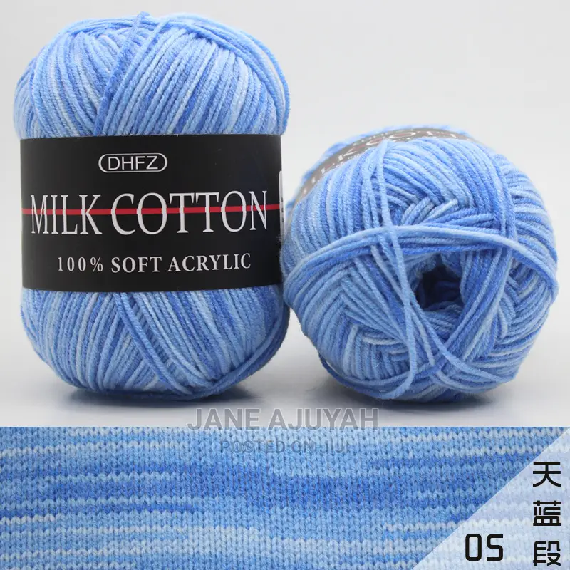 50g Mixed Colour Cotton Milk Yarn