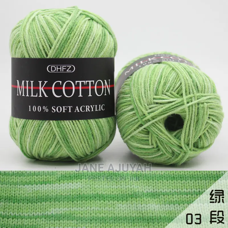 50g Mixed Colour Cotton Milk Yarn