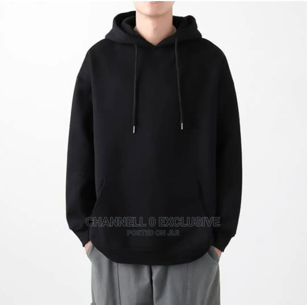 Original Plain Black Hoodie