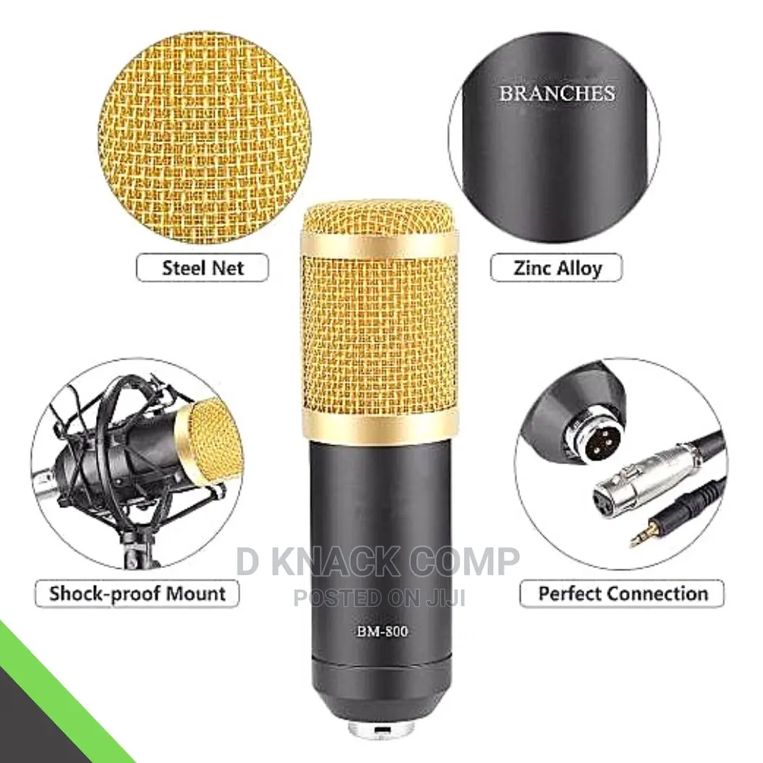 V8 Sound Card With Microphone BM800 Kit Condenser Support