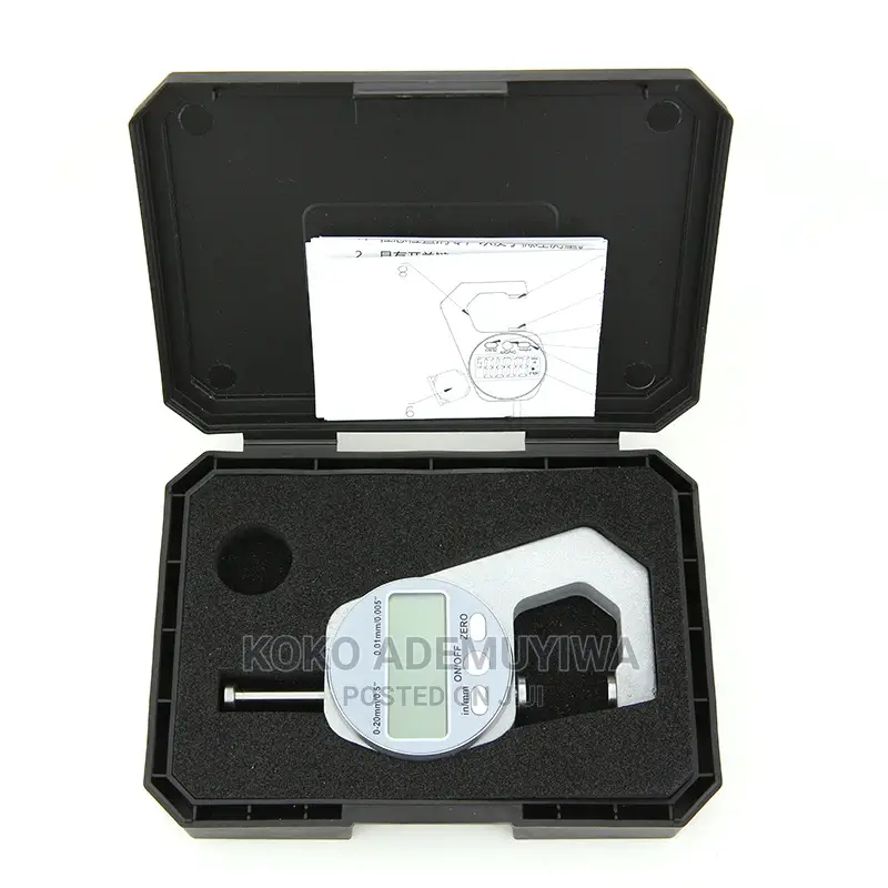 Digital (LCD) Thickness Gauge Micrometer (0.01 - 20.00mm