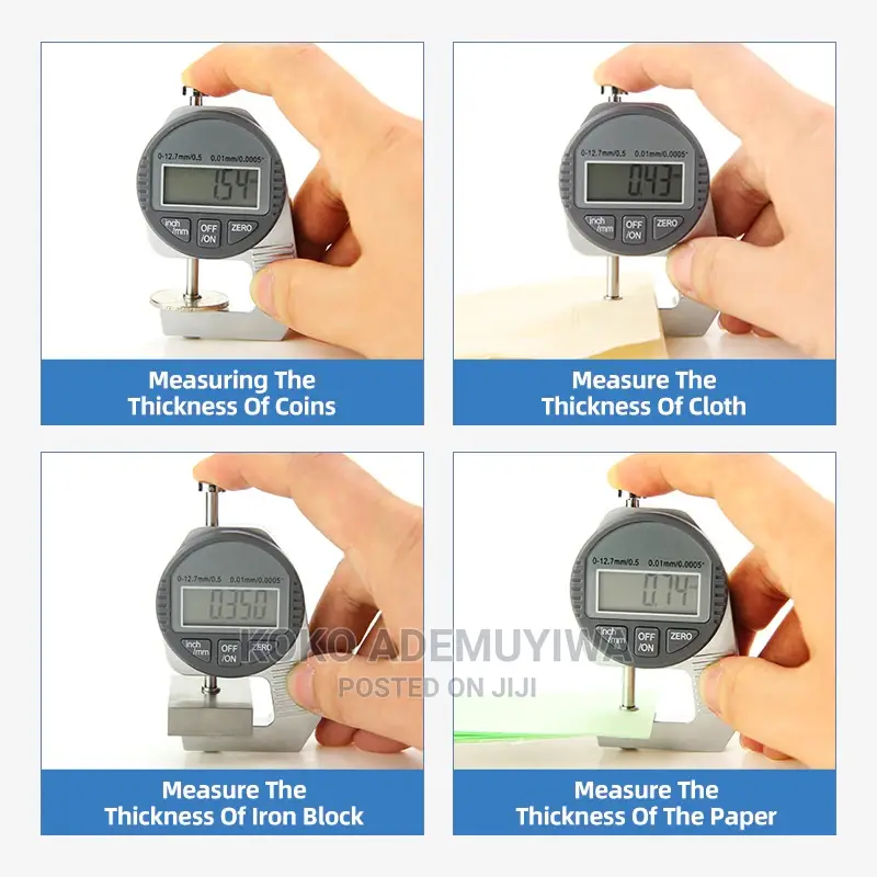 Digital (LCD) Thickness Gauge Micrometer (0.01 - 20.00mm
