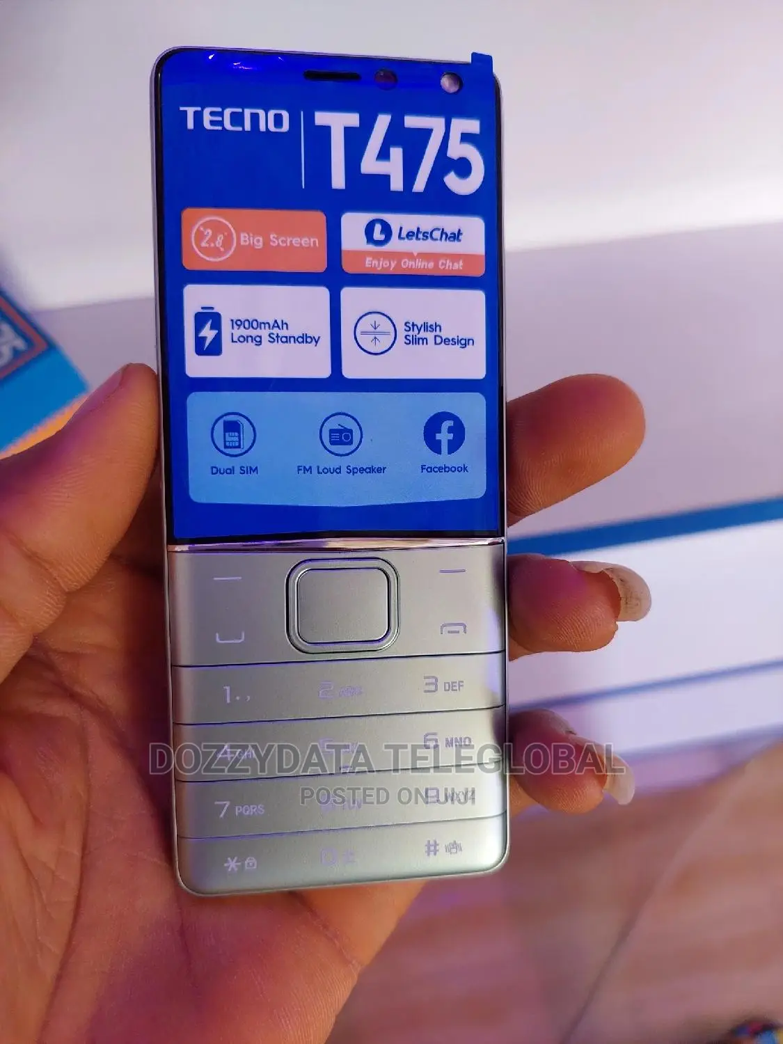 New Tecno T474 Silver