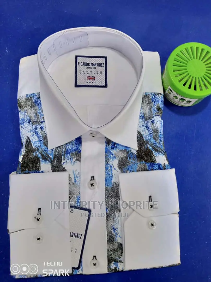 Corporate Turkey Long Sleeves Shirt for Men - White