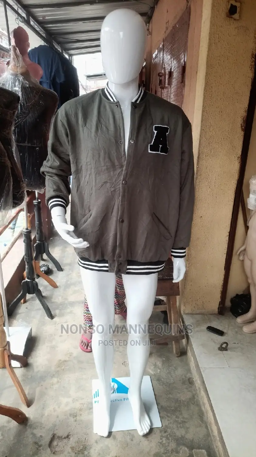 Male Full Body Glossy White Faceless Mannequin