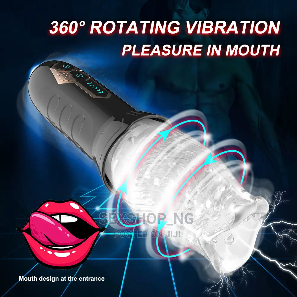 Rotating Vibrating Recharge Male Masturbator Orgasm Machine