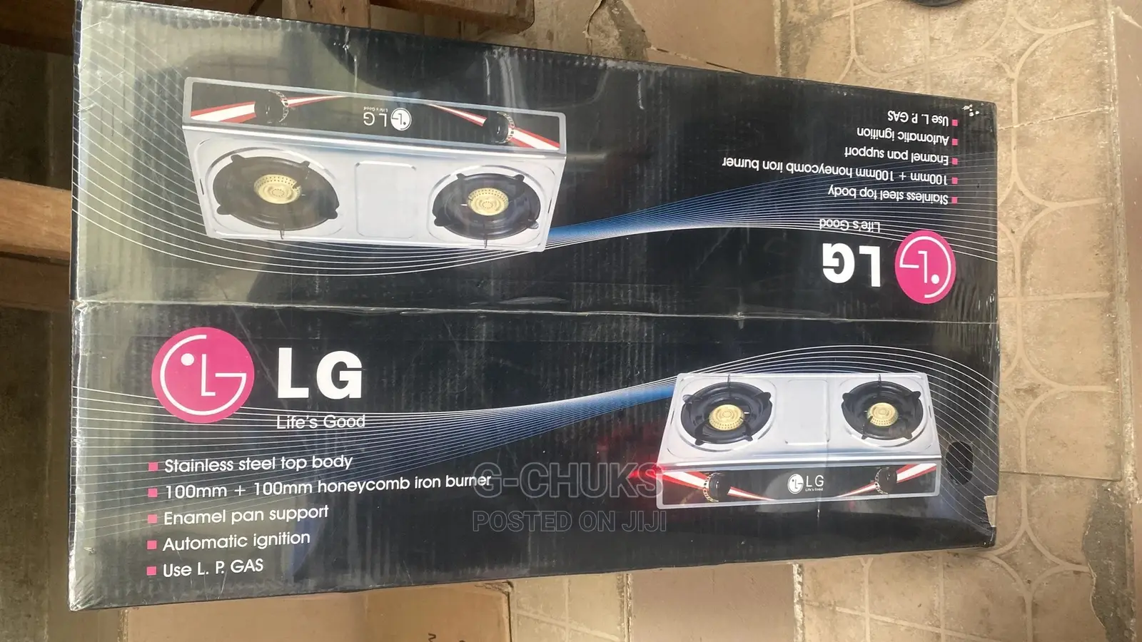 LG Stainless Steel Table Top Gas Cooker