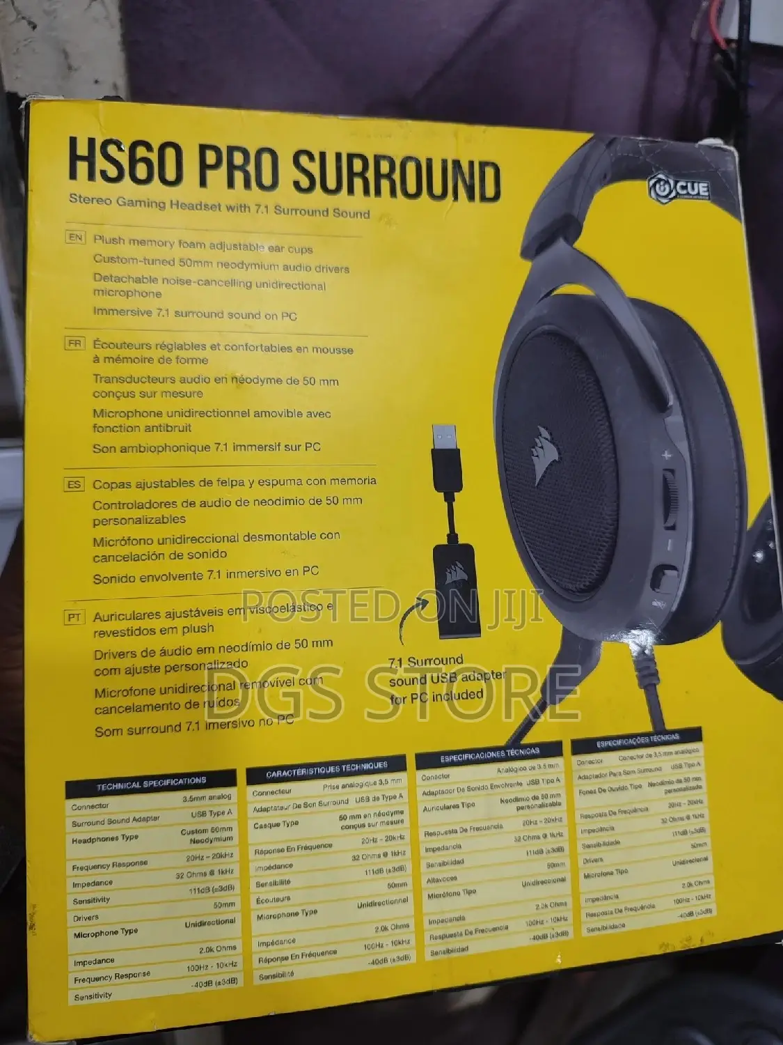 Corsair HS60 Pro Surround Wired Headphone