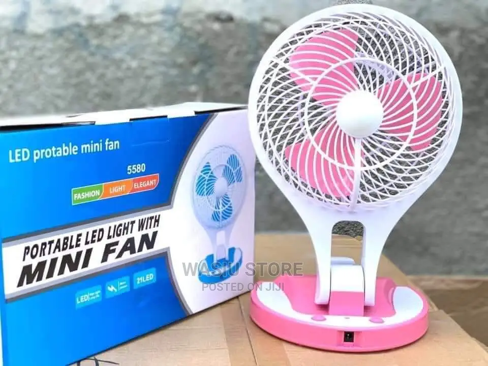 Portable Fan With Led Light
