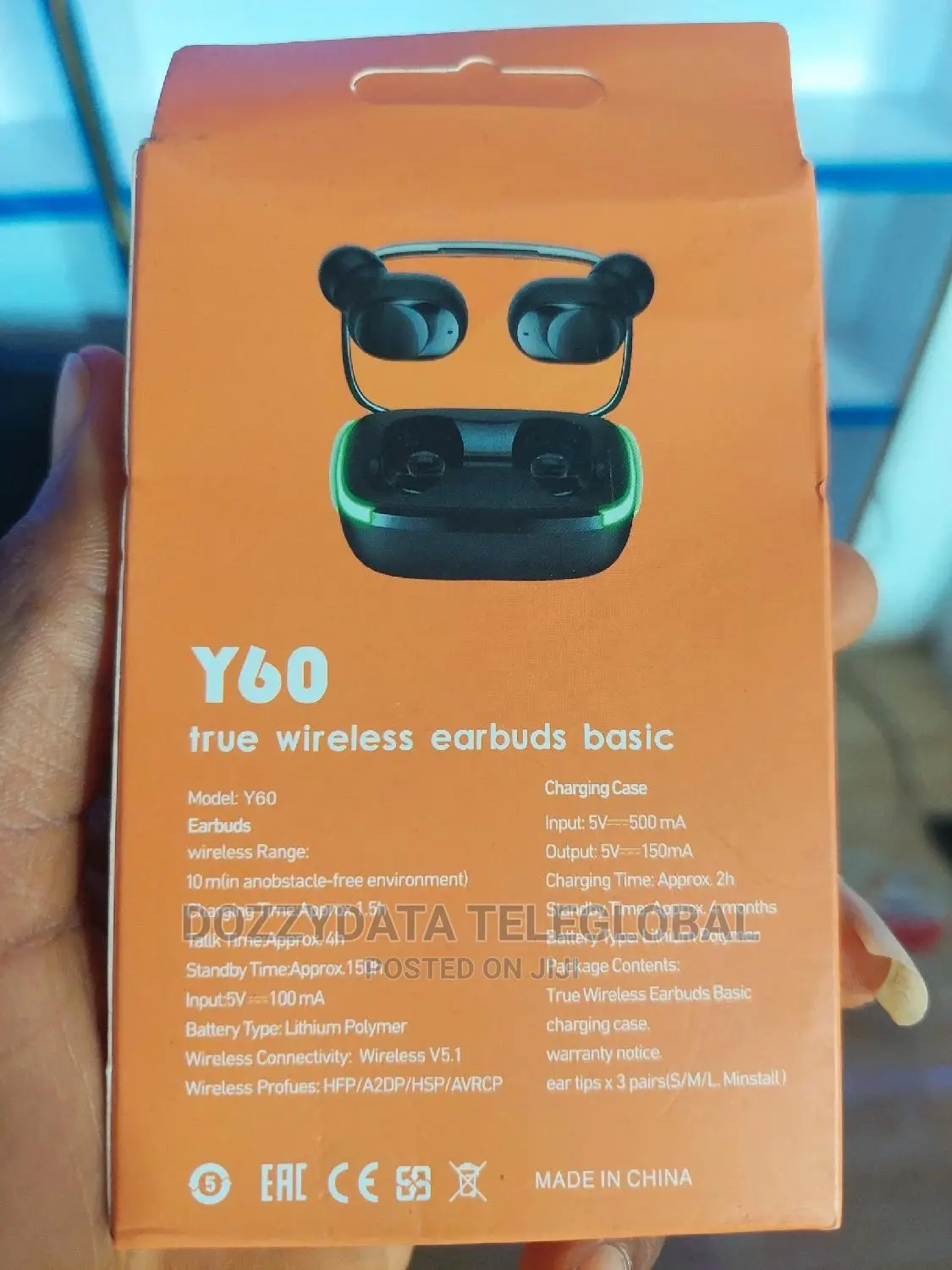 Y60 Bluetooth Wireless Headphones Stereo Music Earbuds Touch
