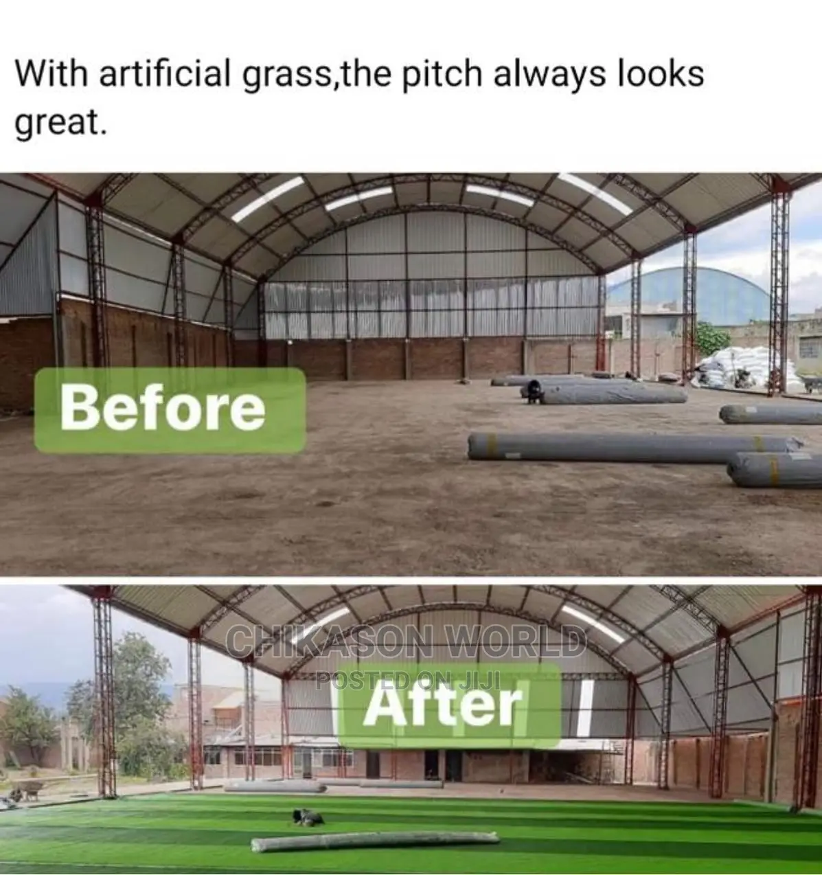 50MM Artificial Football  Grass