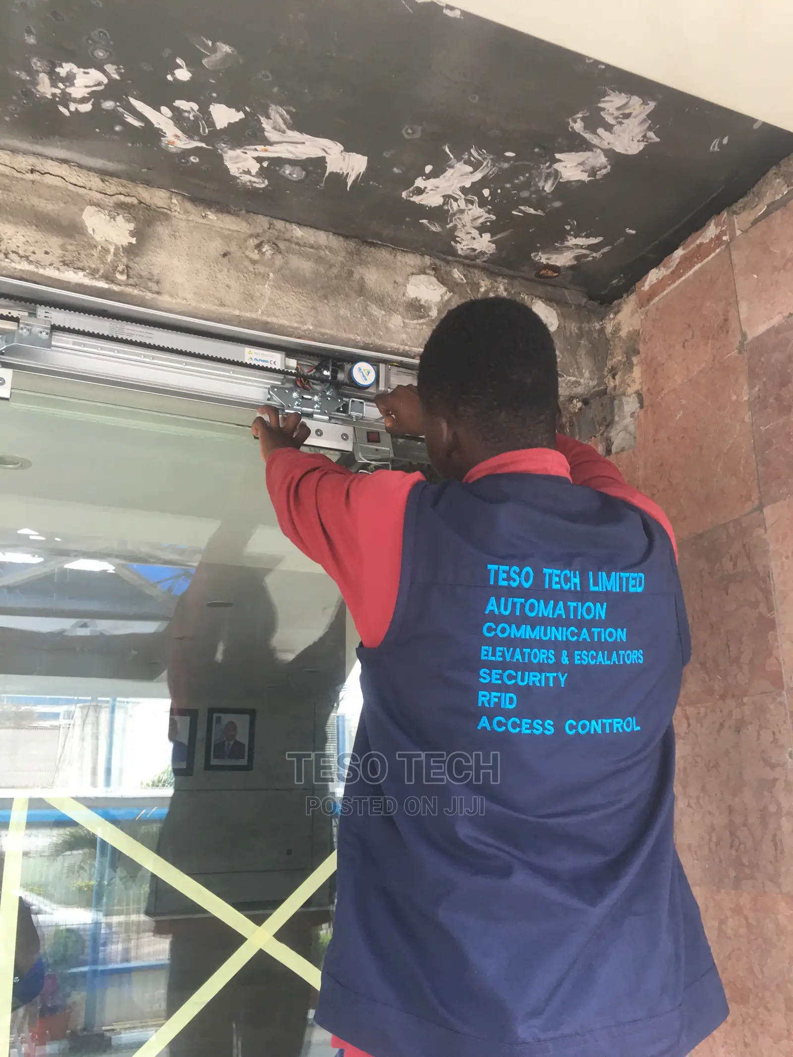 Installation of Automatic Sliding Glass Door