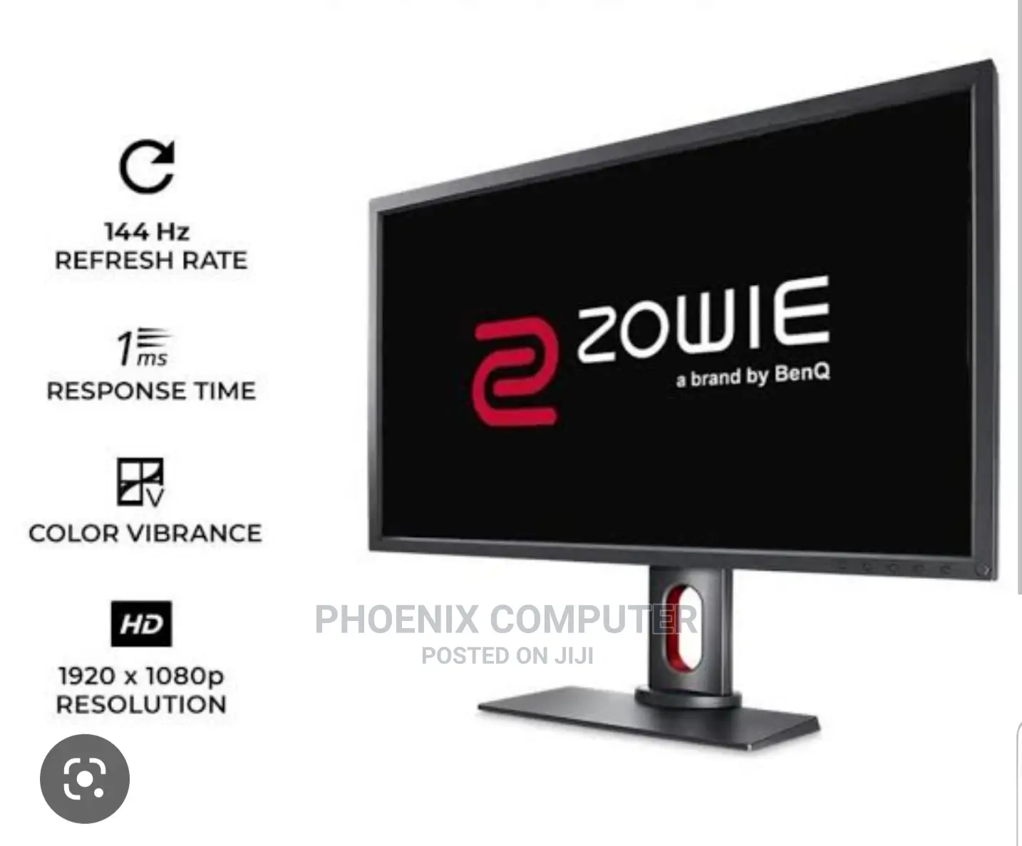 Zowie 144hz 27 Inch Gaming Monitor