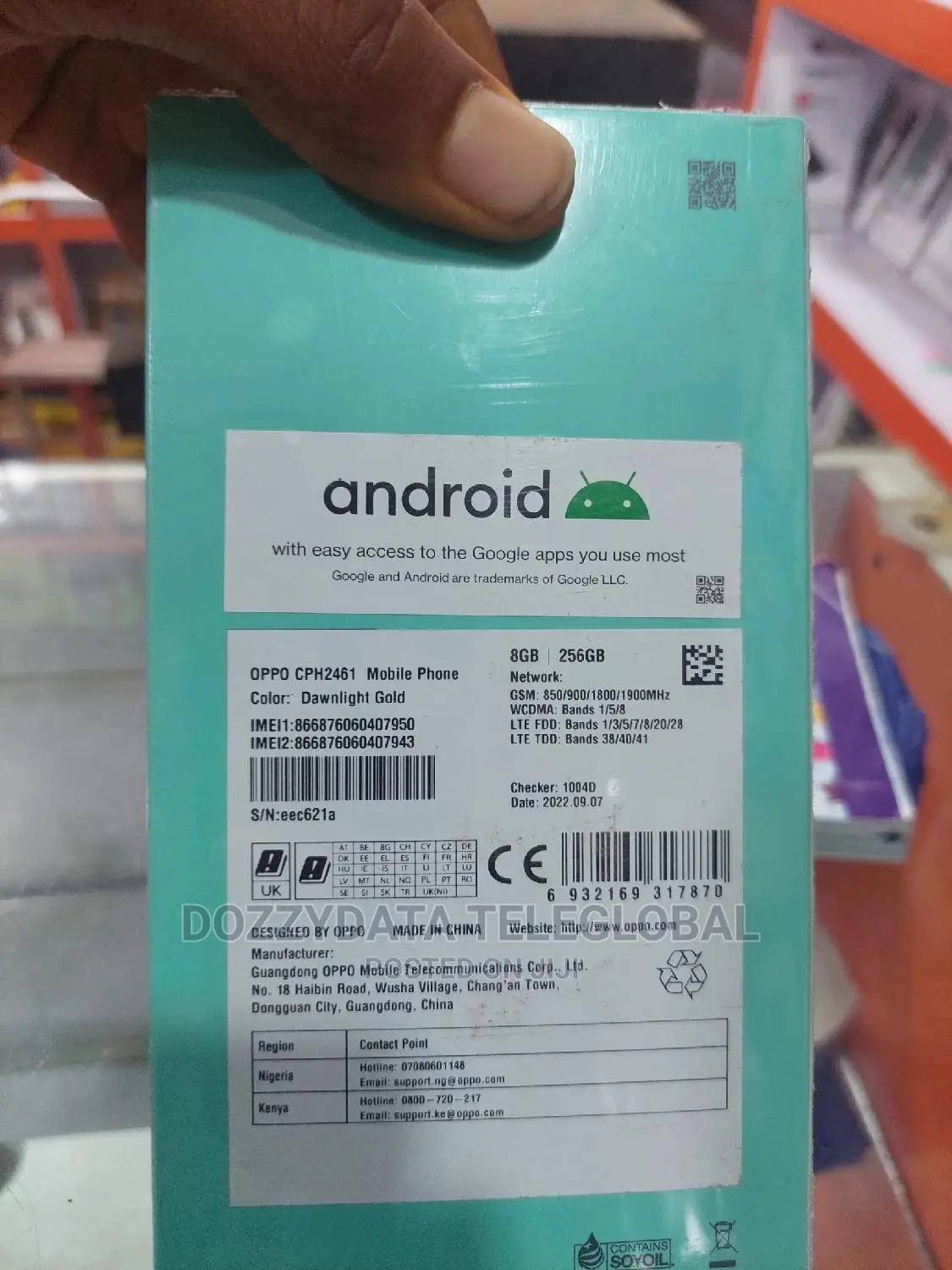 New Oppo Reno8 4G 256 GB
