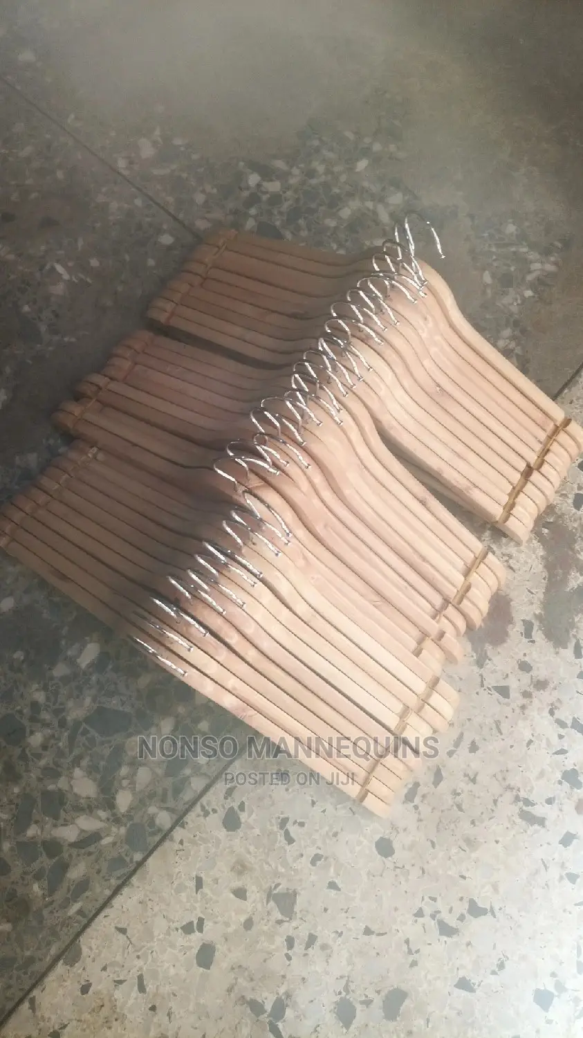 Packs of Wooden Clothes Hangers