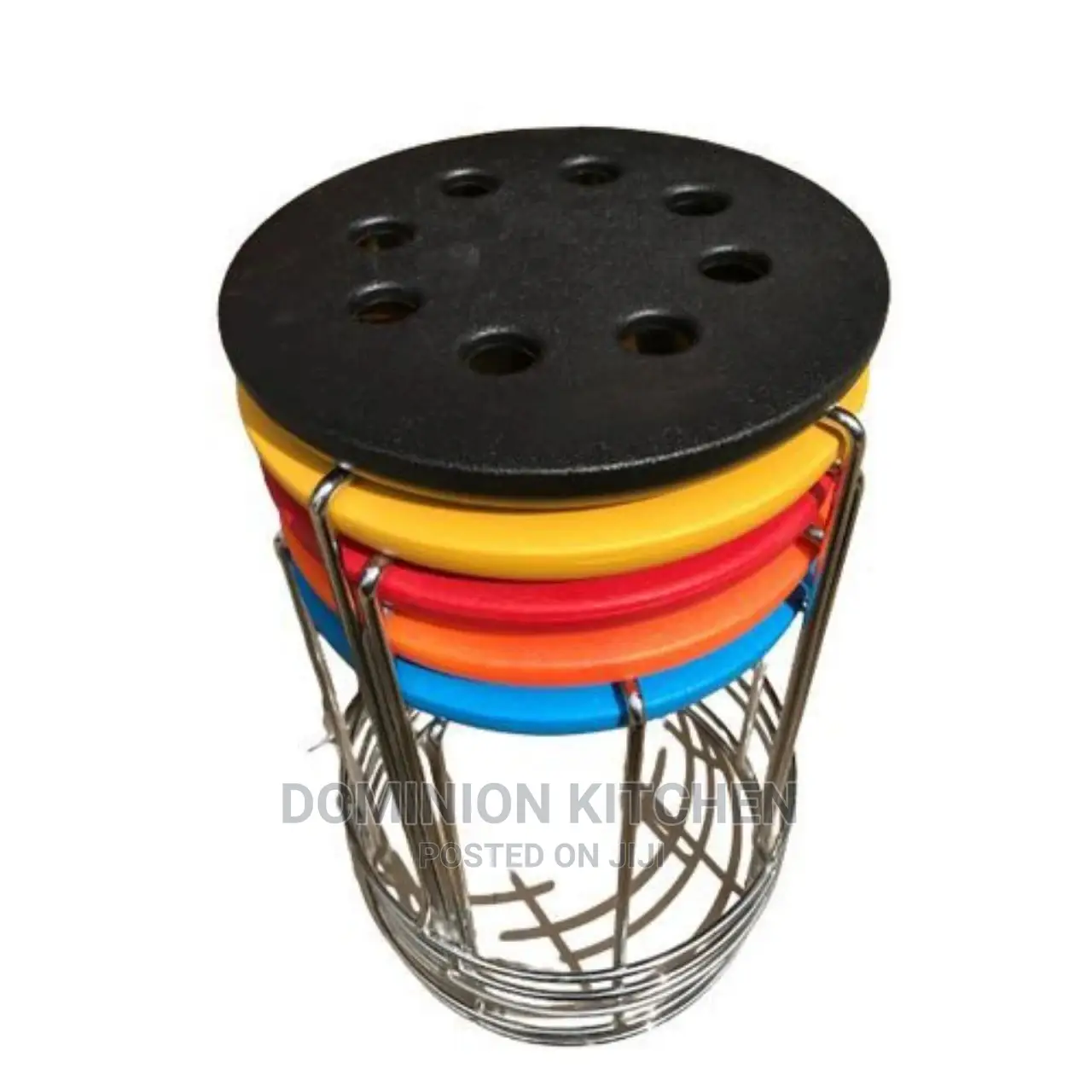 Plastic Top Stainless Steel Bar Stool