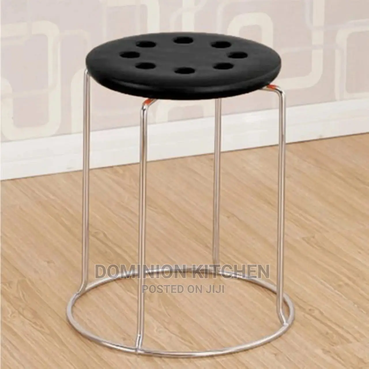 Plastic Top Stainless Steel Bar Stool