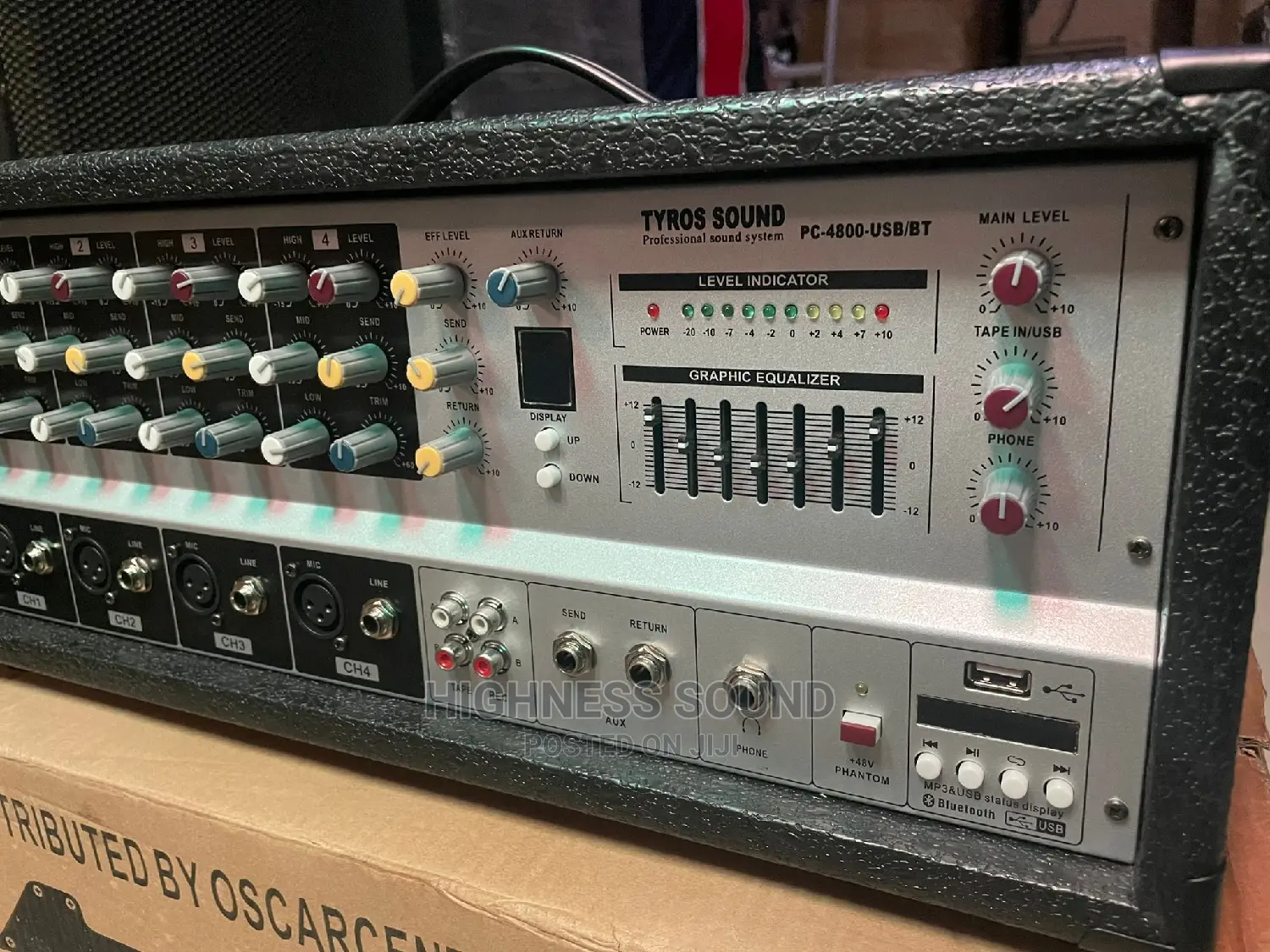 Tyros Sounds 4 Channel Mixer Amplifier