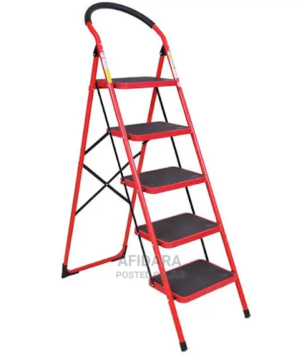 Multipurpose 5 Step Foldable Steel Ladder