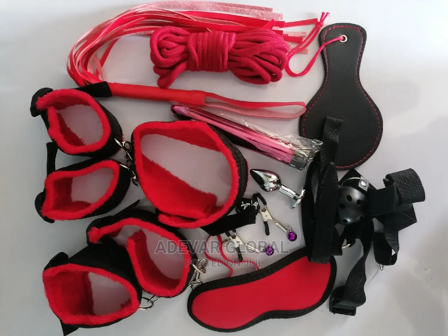 12 Pieces BDSM Bondage Kits + Vibrator Sex Toys