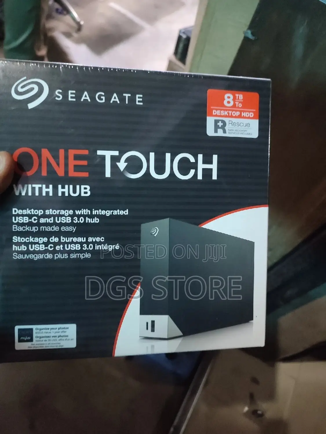Seagate One Touch Desktop 8tb With Hub External Hard Drive