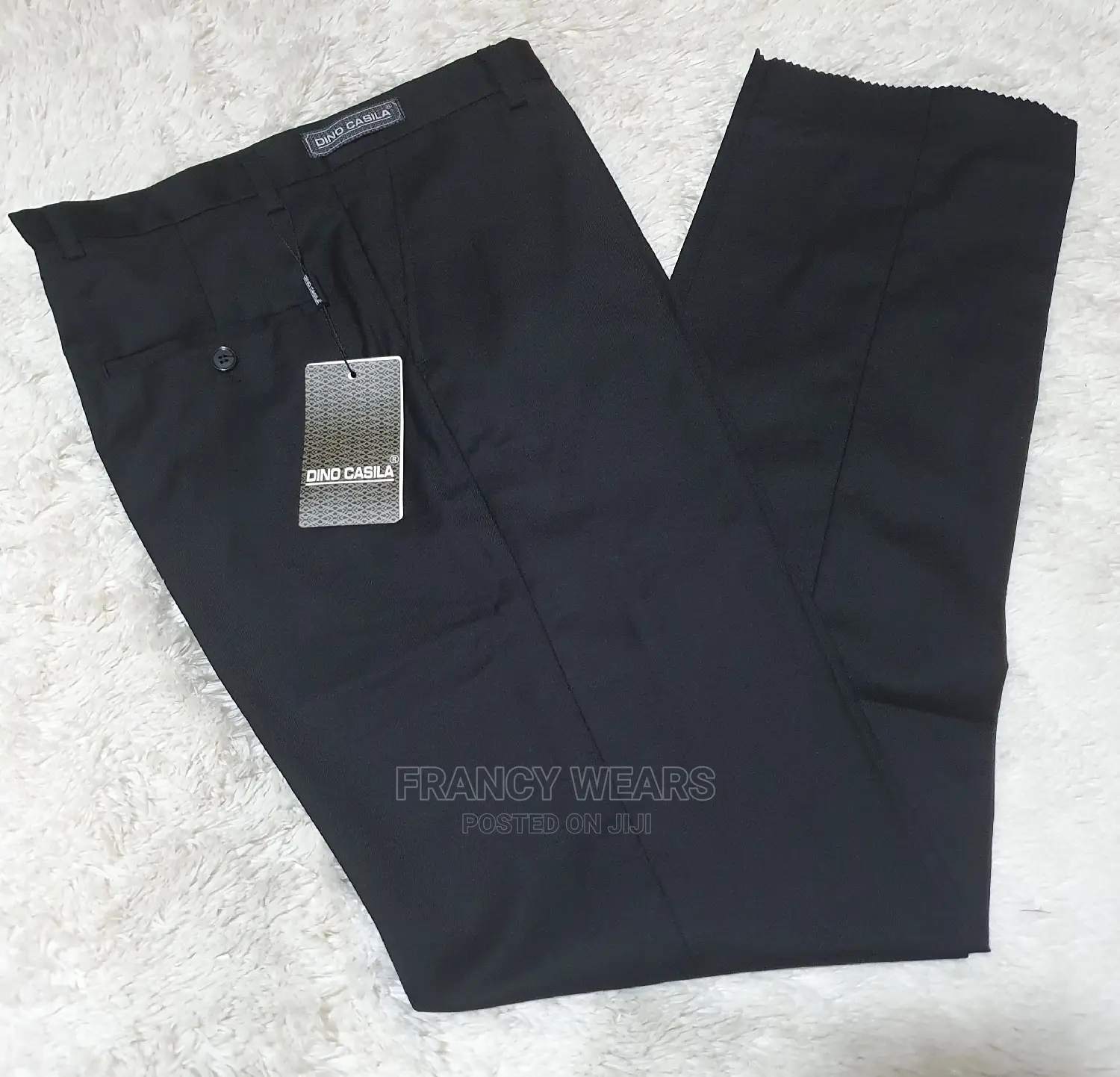 Black and Blue Office Trousers