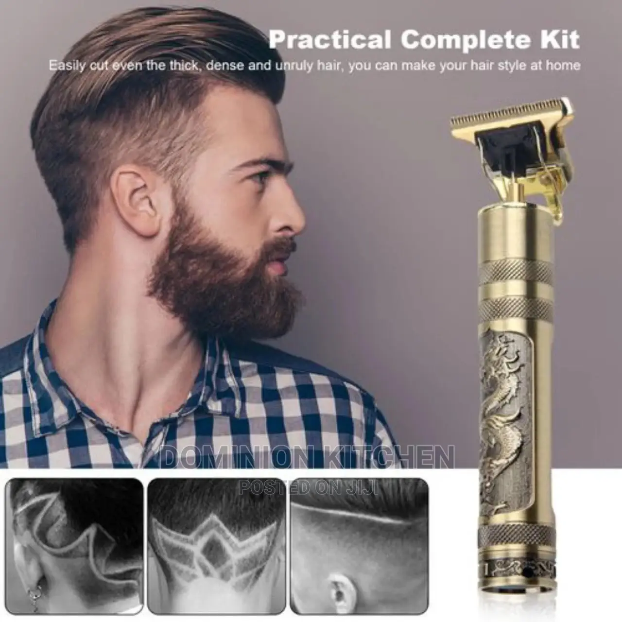Rugged Rechargable Cordless Hair Clipper/Beard Trimmer