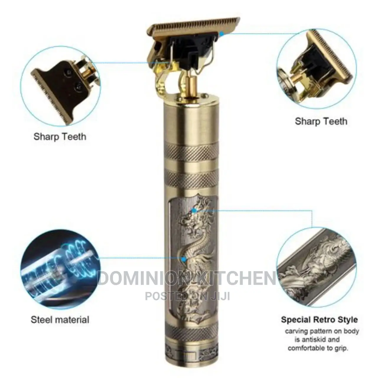 Rugged Rechargable Cordless Hair Clipper/Beard Trimmer