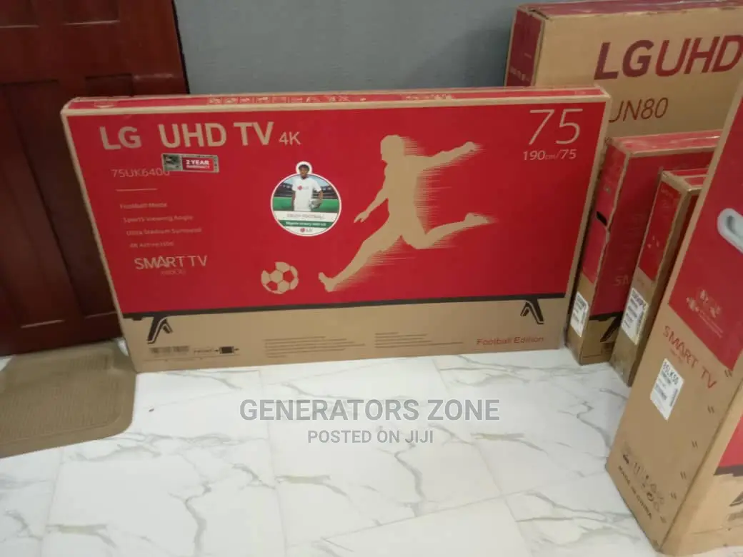 75" LG Smart Uhd/ TV With Netflix+Youtube+Facebook