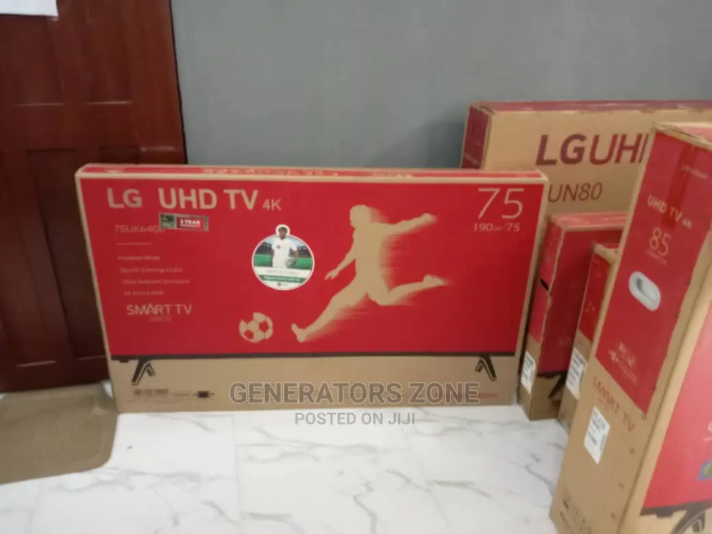 75" LG Smart Uhd/ TV With Netflix+Youtube+Facebook