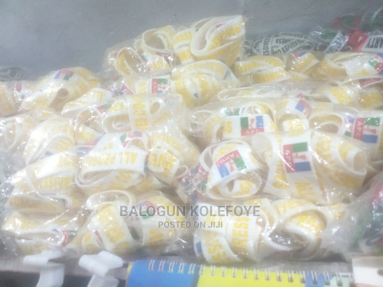 Plain and Customized Wristband for APC PDP Labour Party