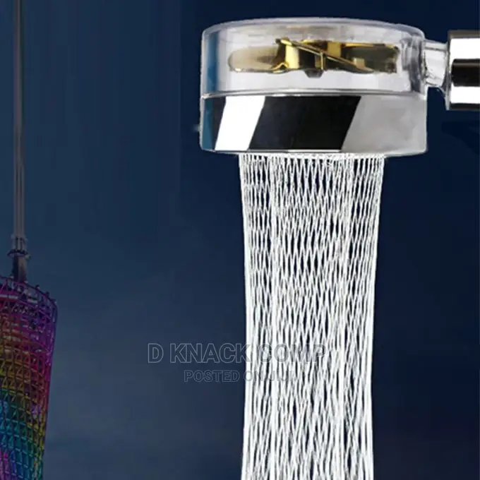 Shower Head Water Saving Flow With Small Fan