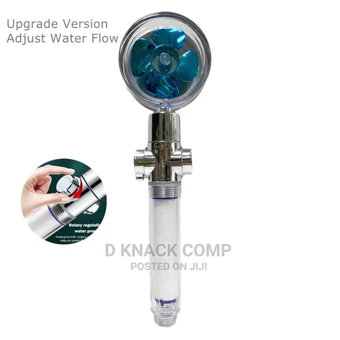 Shower Head Water Saving Flow With Small Fan