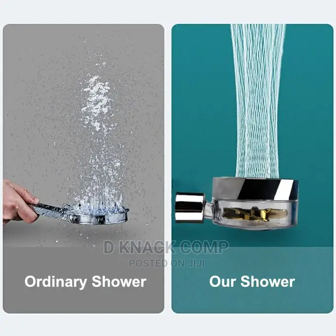 Shower Head Water Saving Flow With Small Fan
