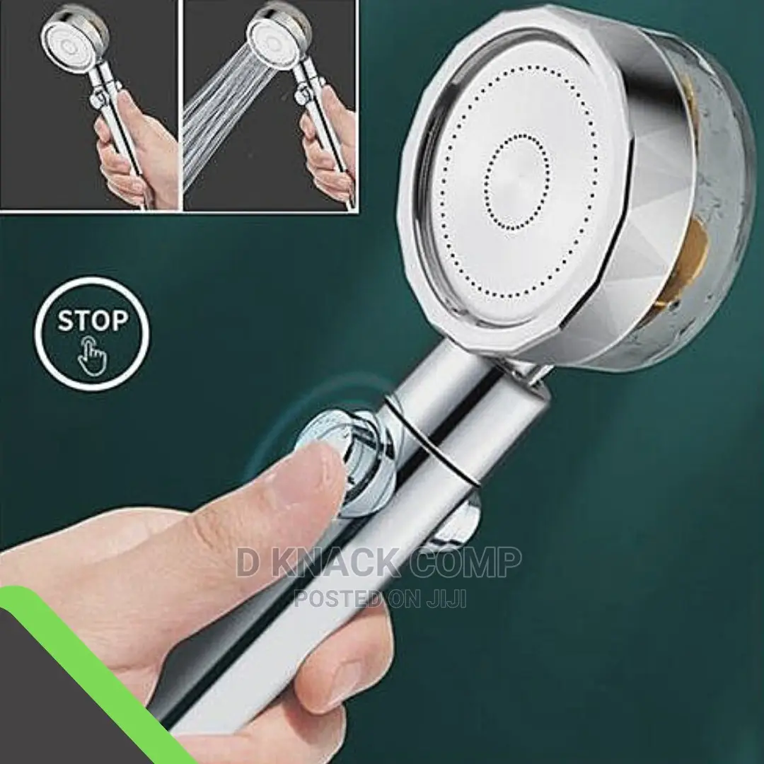 Shower Head Water Saving Flow With Small Fan