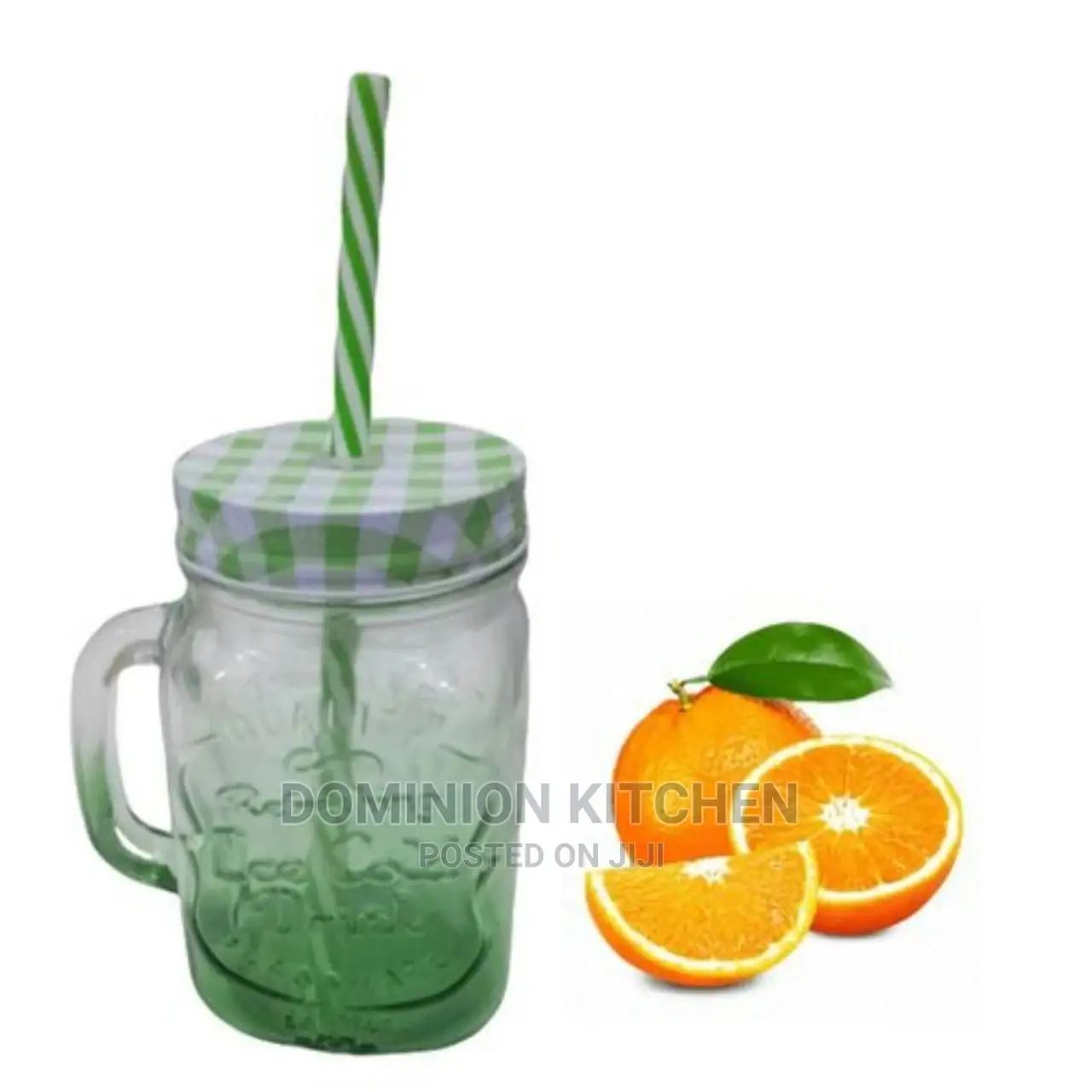 Smoothie Glass Bottle/Cup With Straw