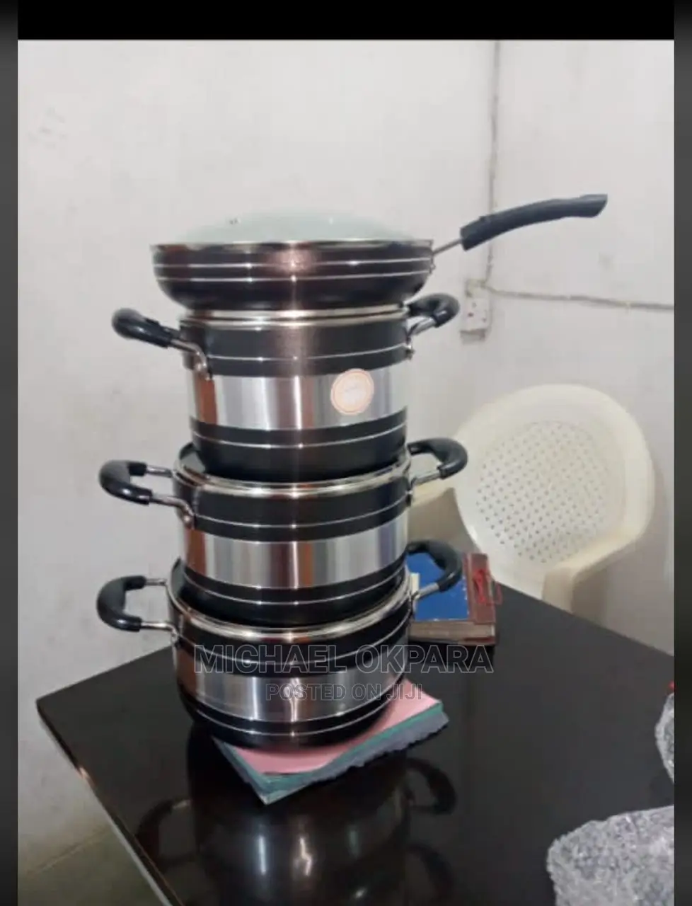 3 Sets Non Stick Pot With Fry Pan