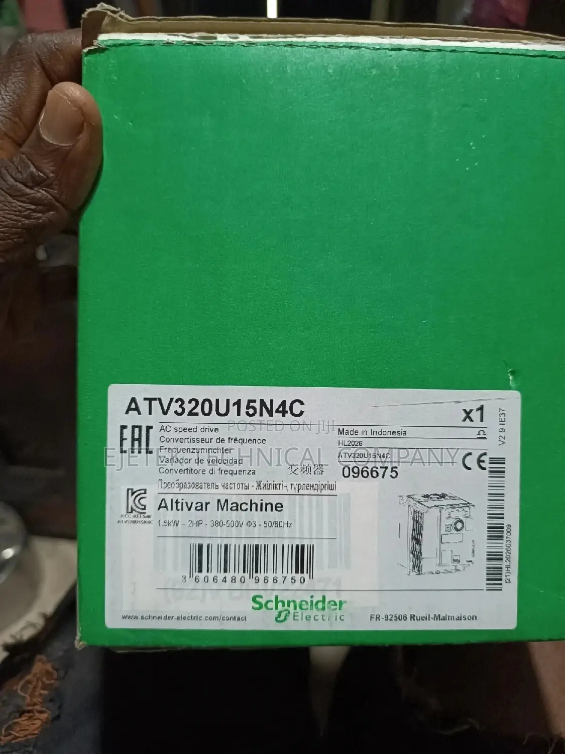 Schneider Inverter Motor Drive 1.5kw/2hp 380v