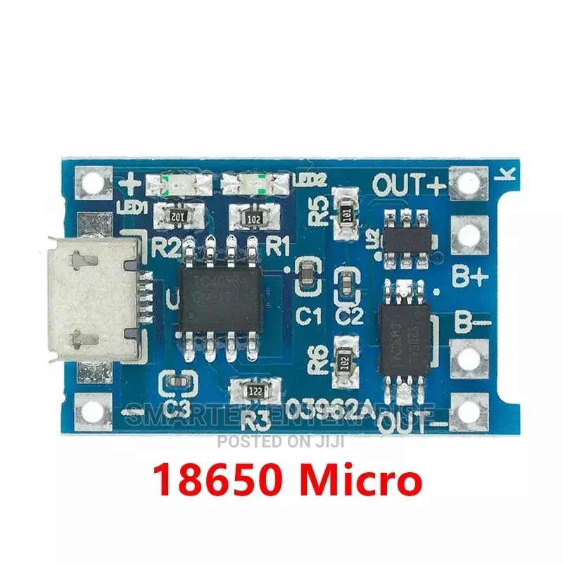 Micro USB 5V 1A 18650 TP4056 Lithium Battery Charger Module