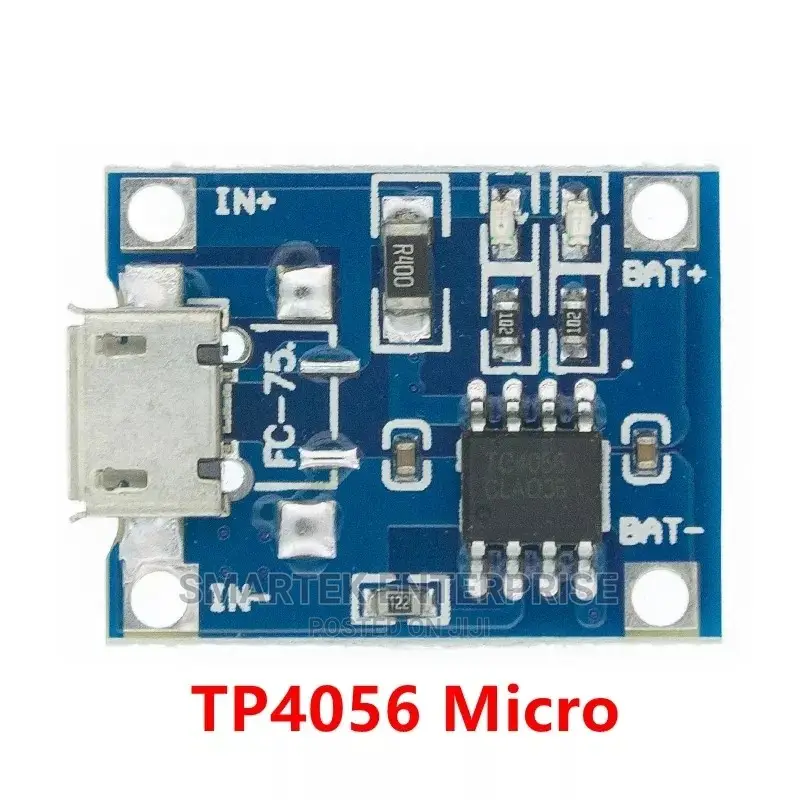 Micro USB 5V 1A 18650 TP4056 Lithium Battery Charger Module