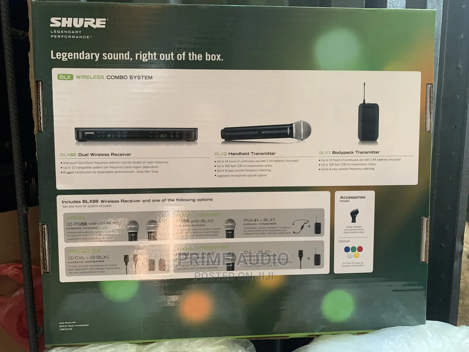 SHURE BLX Wireless Microphone With 2 PG58 Wireless Handle