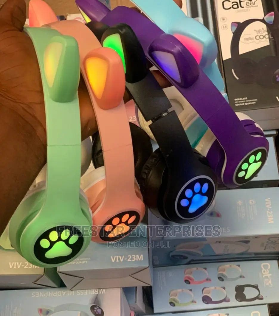 Cat Bluetooth Headphones. Cat Headphones. Cat Viv-23m