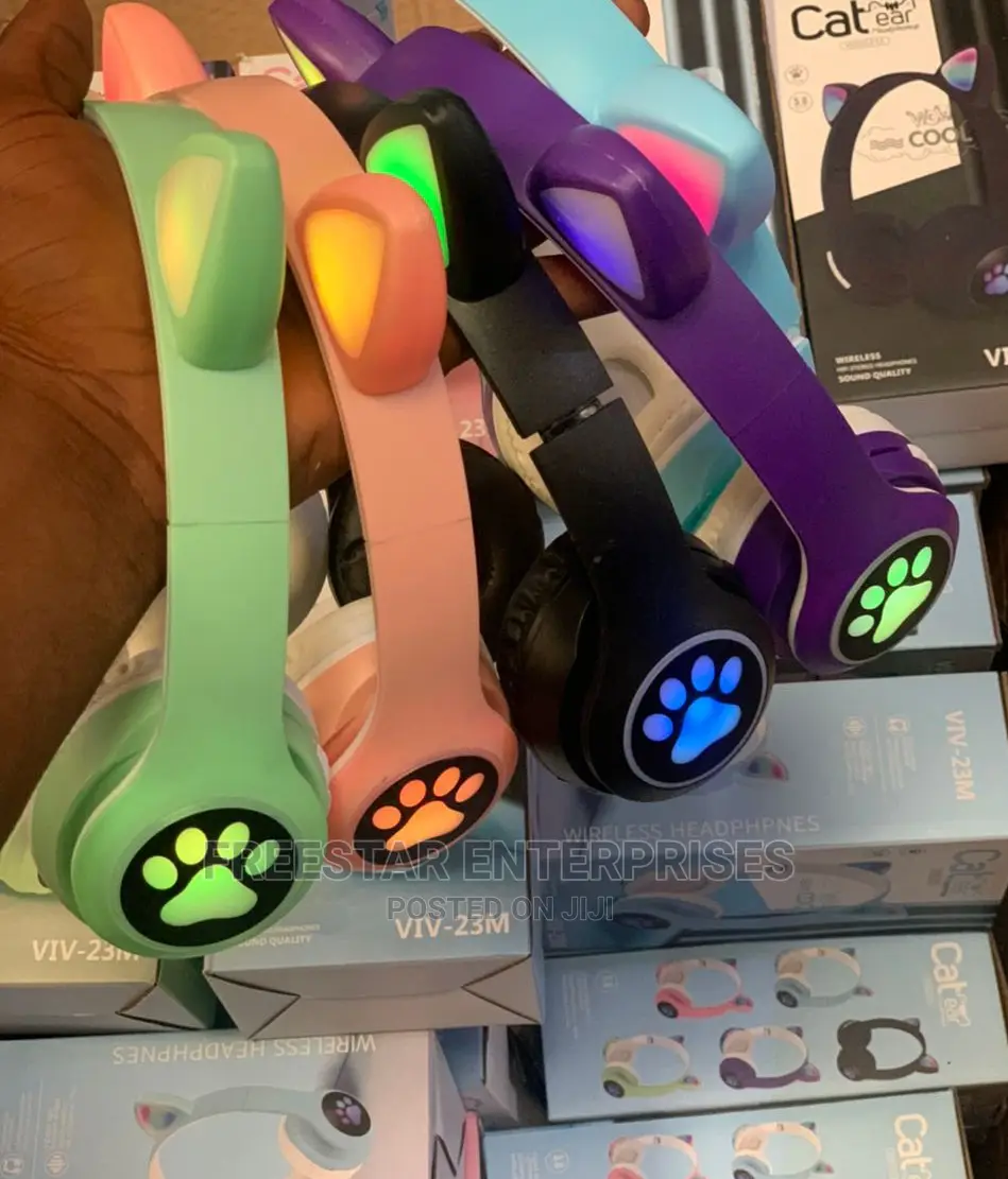 Cat Bluetooth Headphones. Cat Headphones. Cat Viv-23m