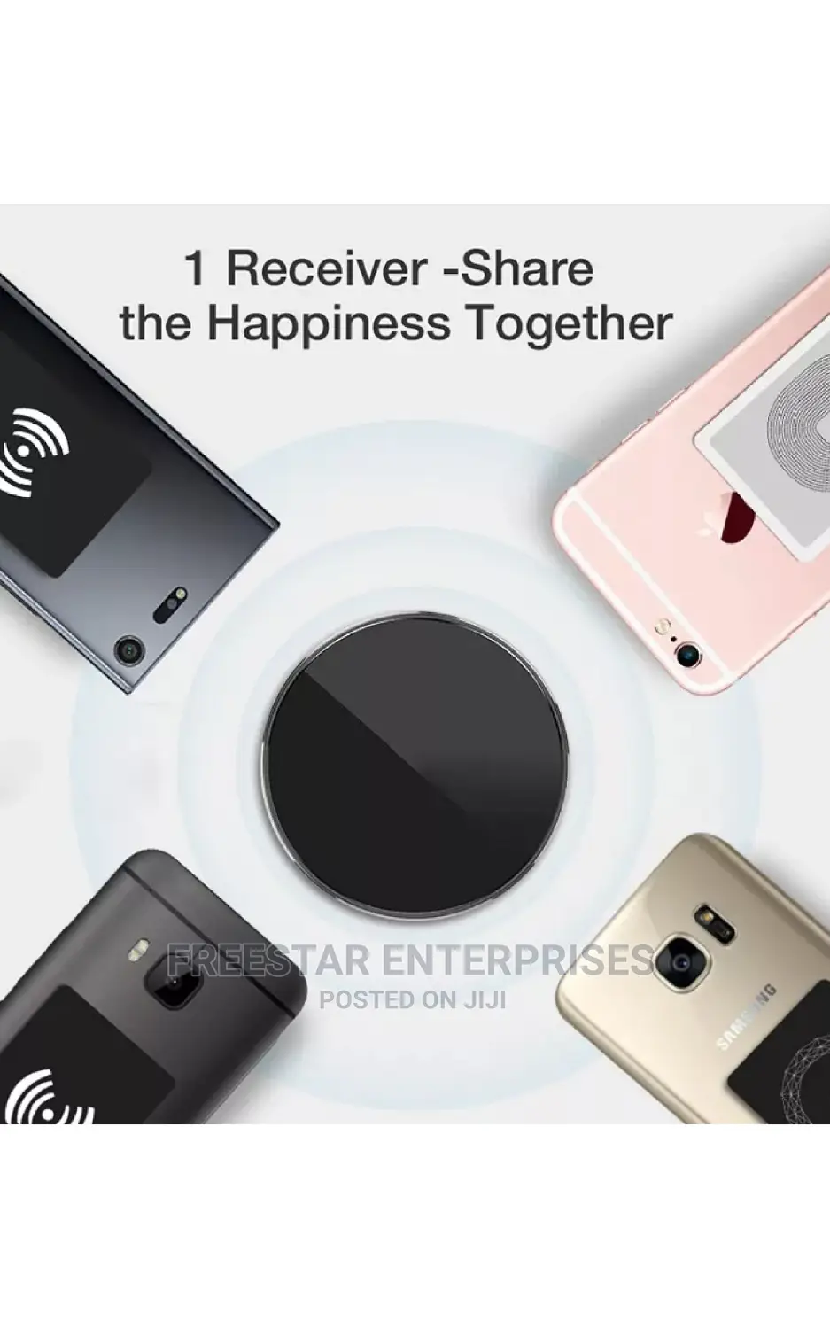 Wireless Charger Adapter. Charge Any Phone Wireless.