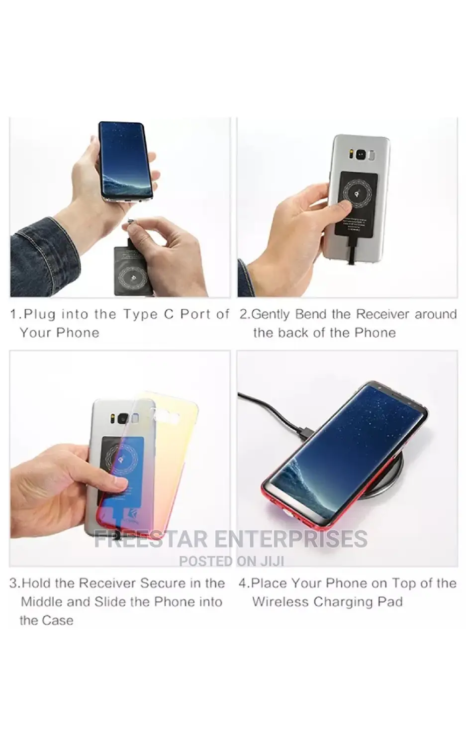 Wireless Charger Adapter. Charge Any Phone Wireless.